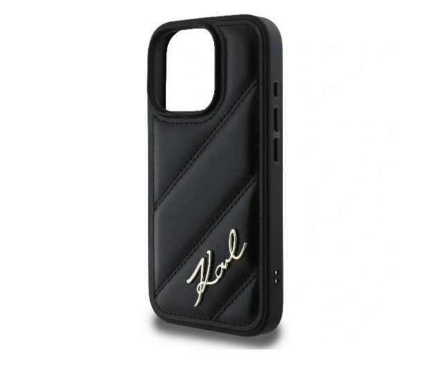 Karl Lagerfeld Quilted Signature do iPhone 16 Pro Max czarny - 1278277 - zdjęcie 3